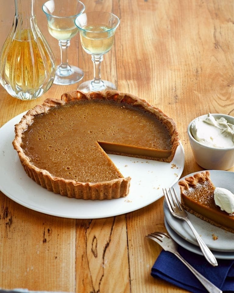 Muscovado tart with mascarpone