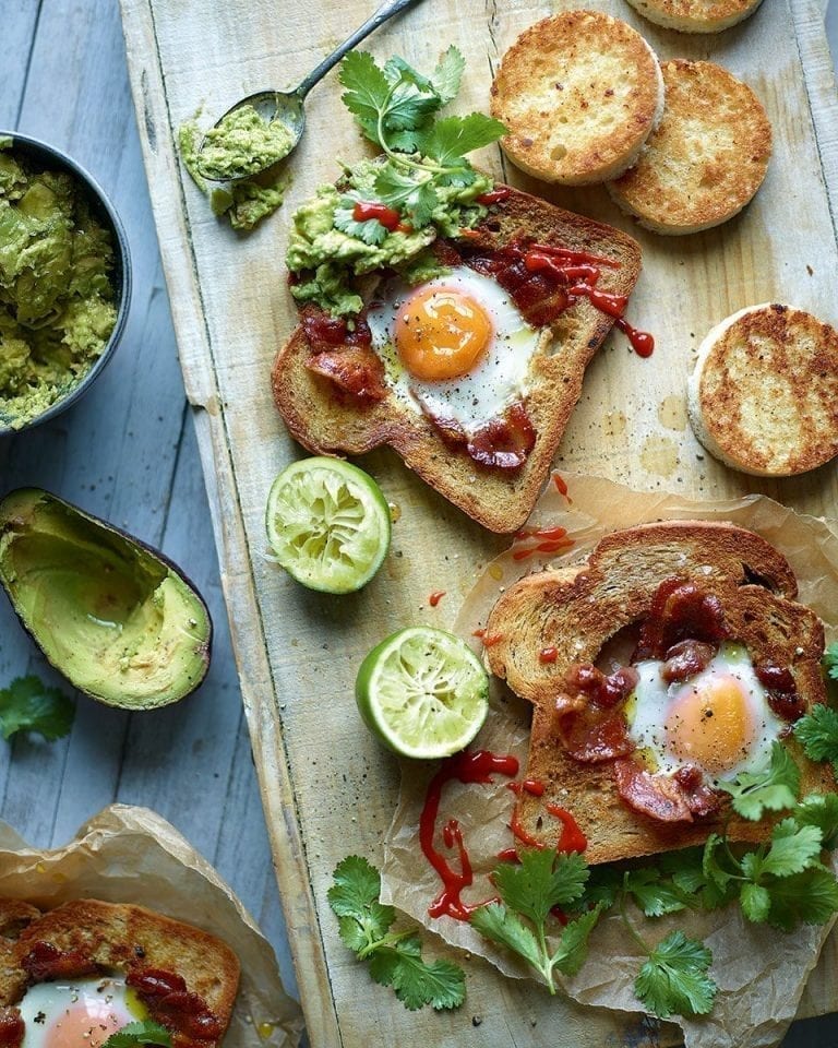 Recipe This  Air Fryer Egg In A Hole With Avocado