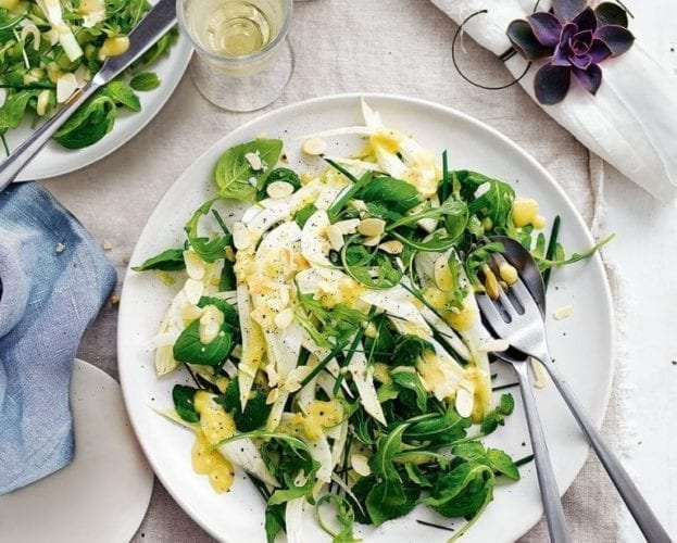 Fennel, rocket and herb salad with dijon vinaigrette