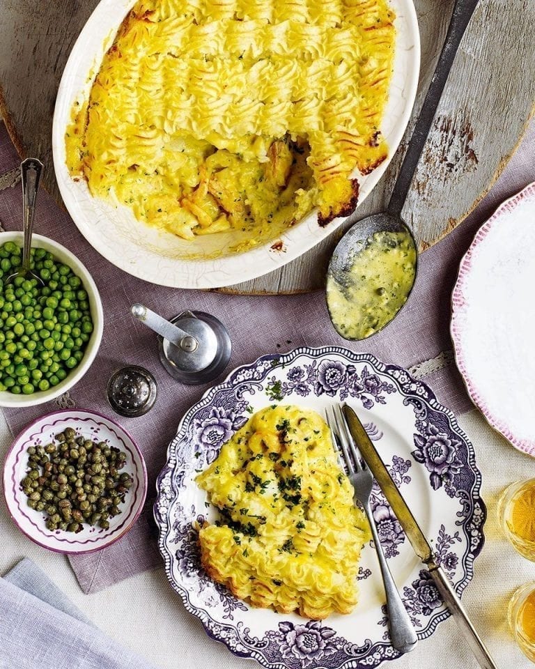 Saffron fish pie