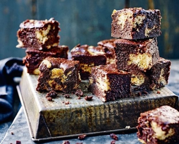 Hot cross bun brownie