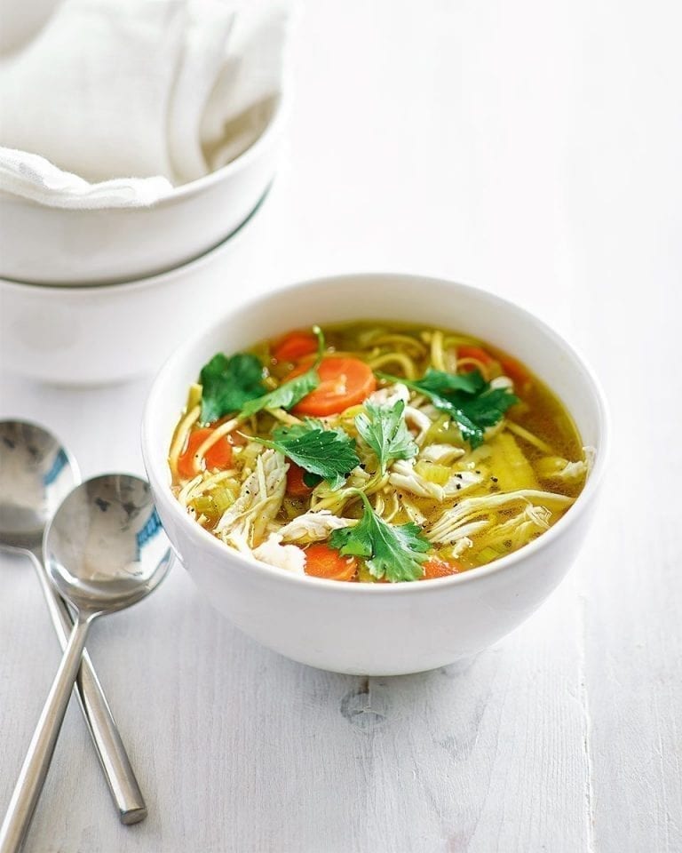 Quick chicken noodle soup recipe | delicious. magazine