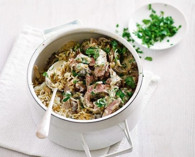 quick beef stroganoff