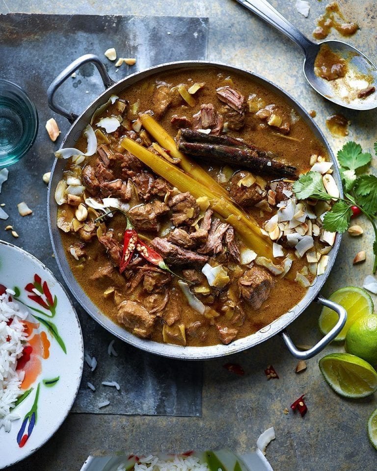 Malaysian slow-cooked beef curry