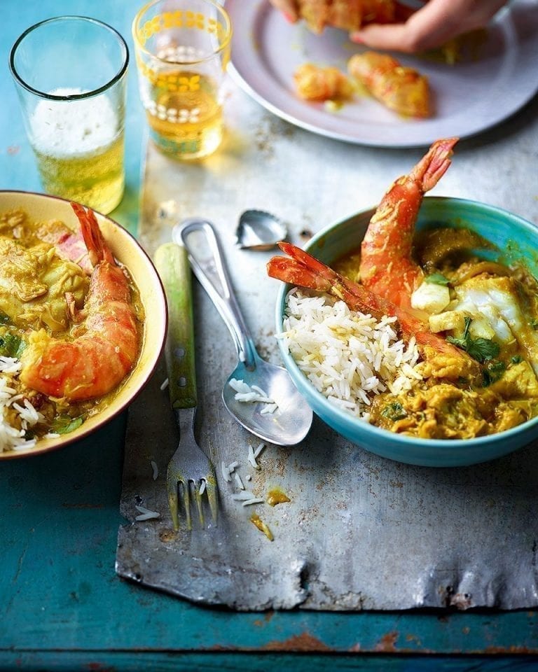 Thai yellow fish curry