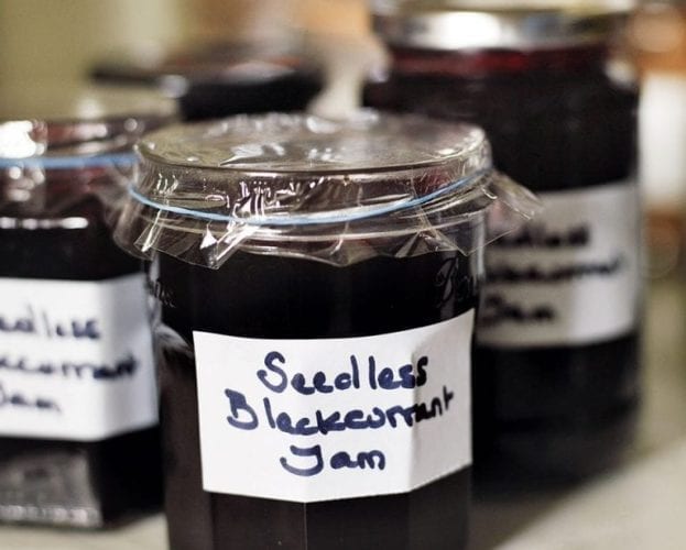 Seedless blackcurrant jam