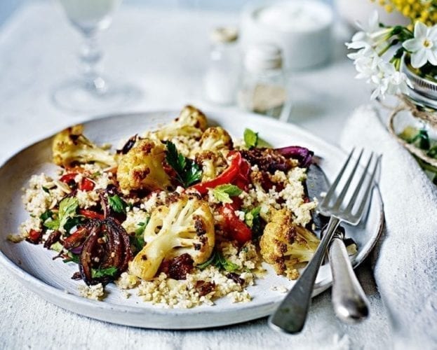 spice roast cauliflower
