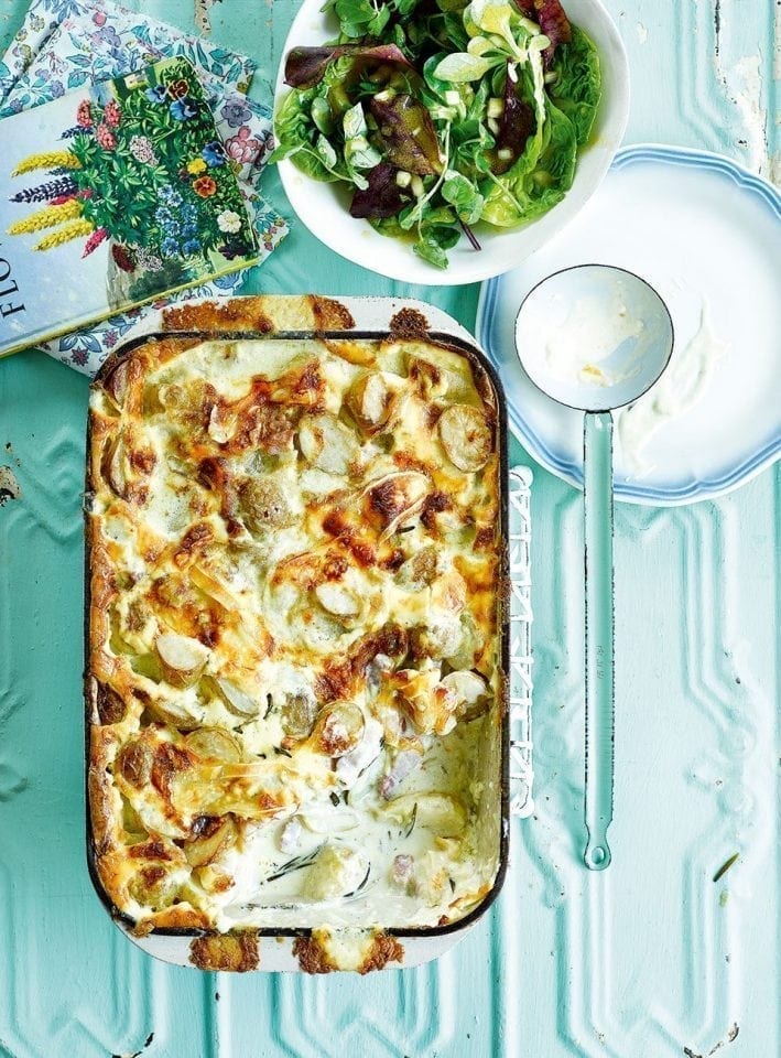 Slow-cooked smoky bacon tartiflette recipe | delicious. magazine