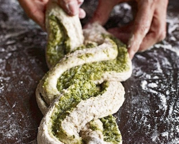 Cheesy sage and garlic bread