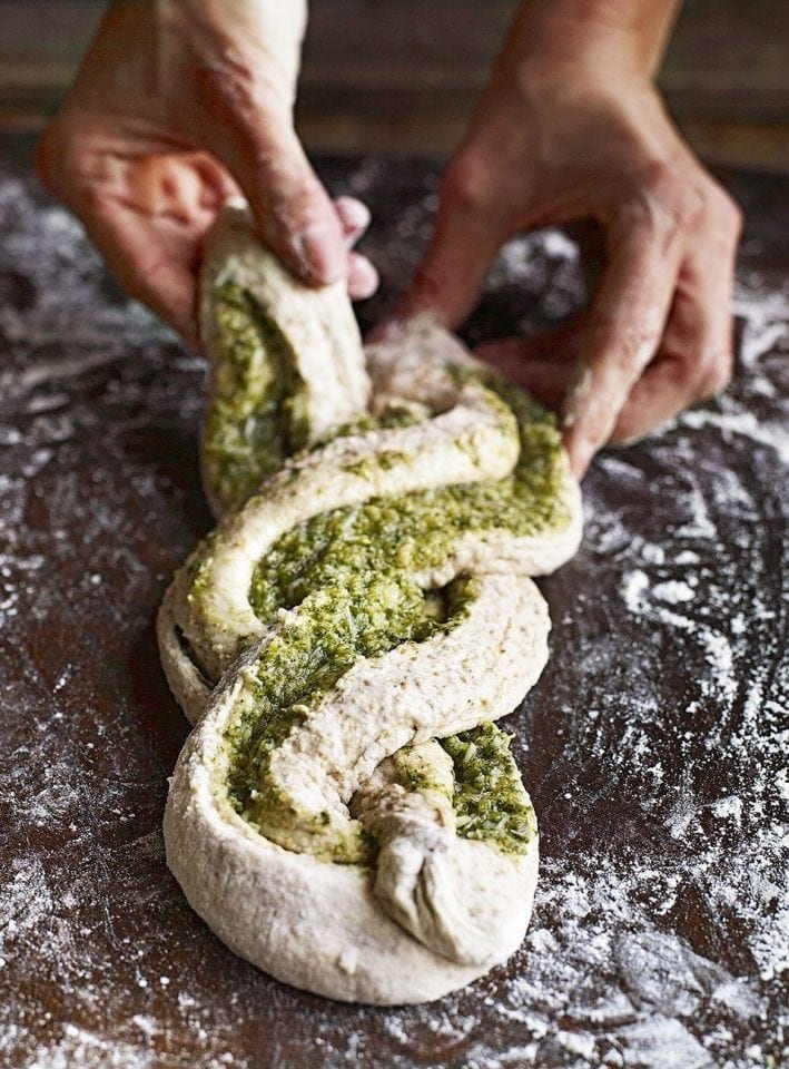 Cheesy sage and garlic bread