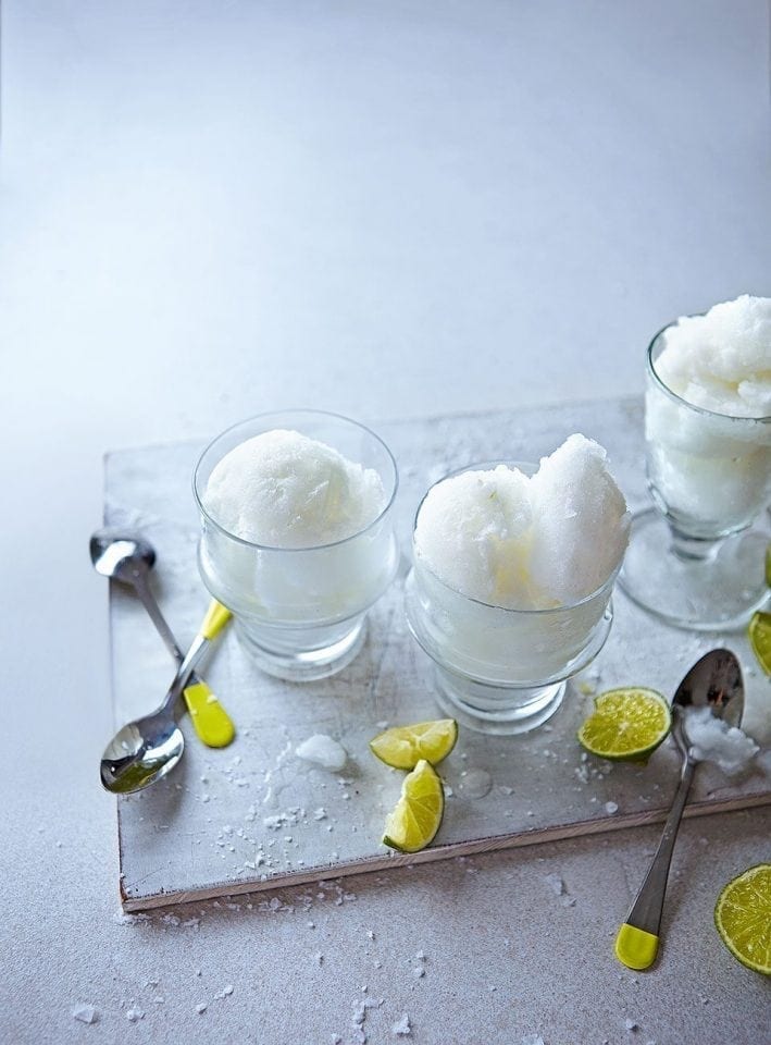 Yuzu margarita sorbet