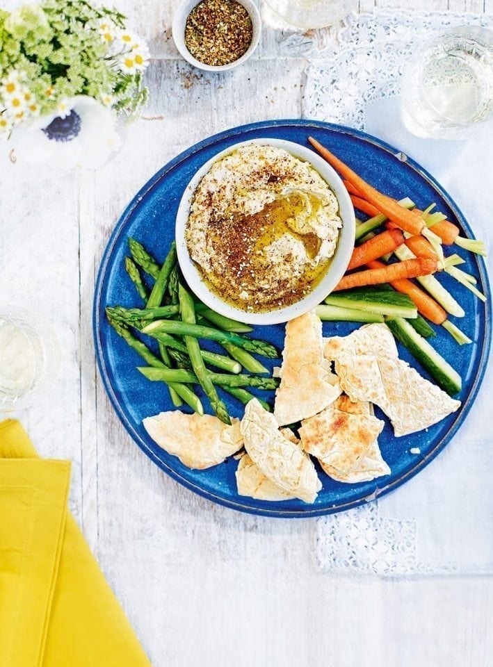 Spiced butter bean and za’atar dip