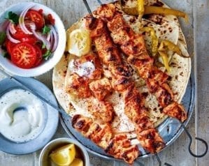 Turkish chicken shish – video