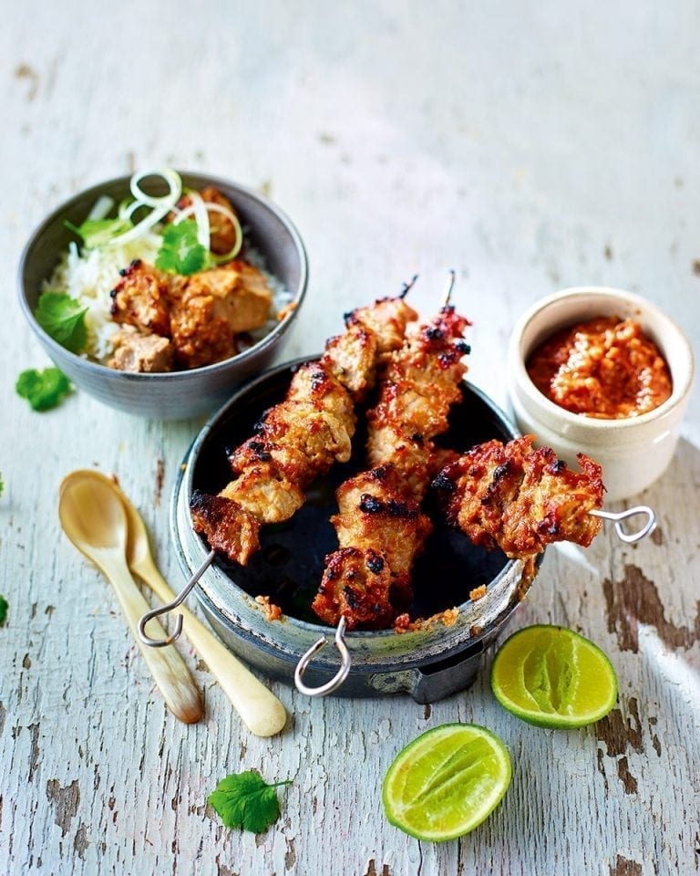 Indonesian pork satay recipe delicious. magazine