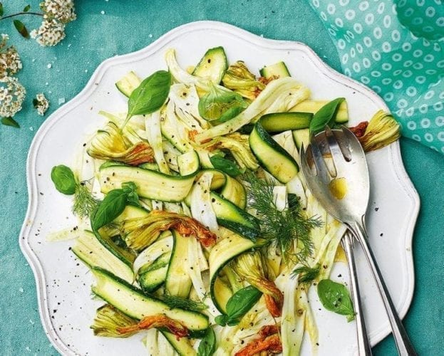 fennel and courgette salad