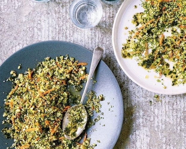 Broccoli and carrot tabbouleh