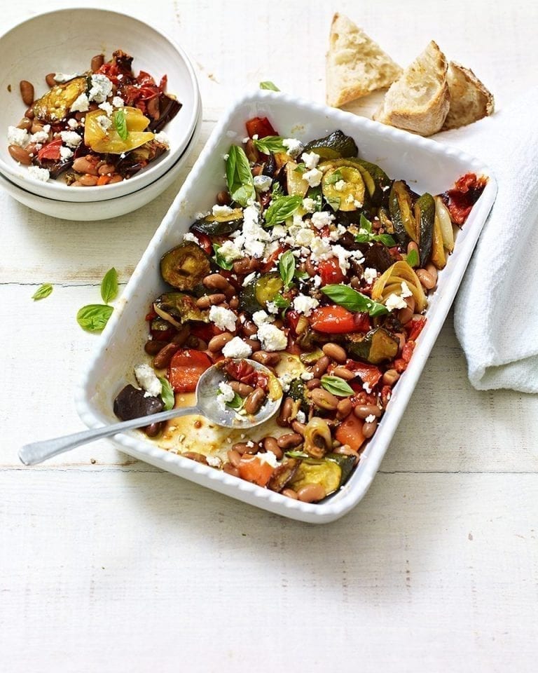 Mediterranean summer roasted vegetables