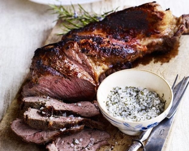 Butterflied leg of lamb