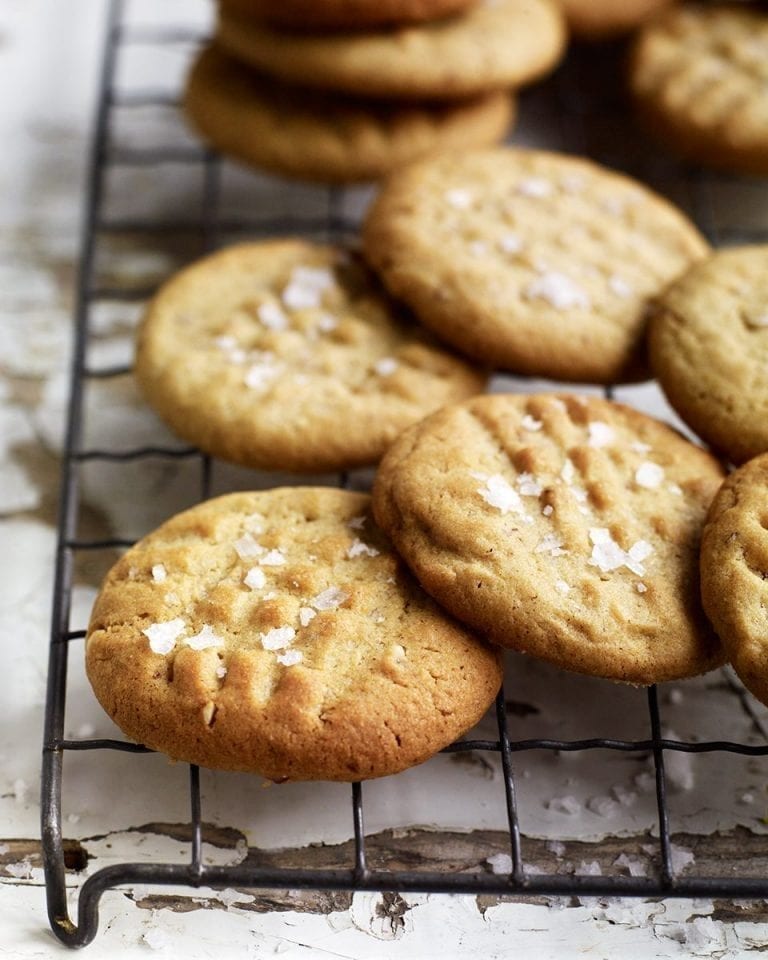 Salted peanut butter cookies