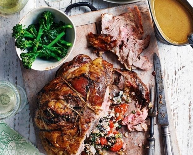 Rosemary and redcurrant lamb shoulder with winter vegetables