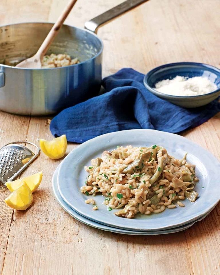 Classic artichoke risotto