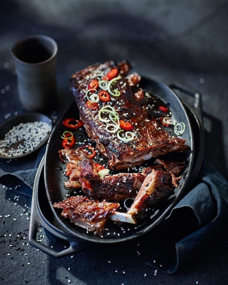 Chinese-style sticky pork ribs