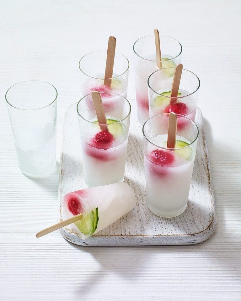 Gin and tonic ice lollies