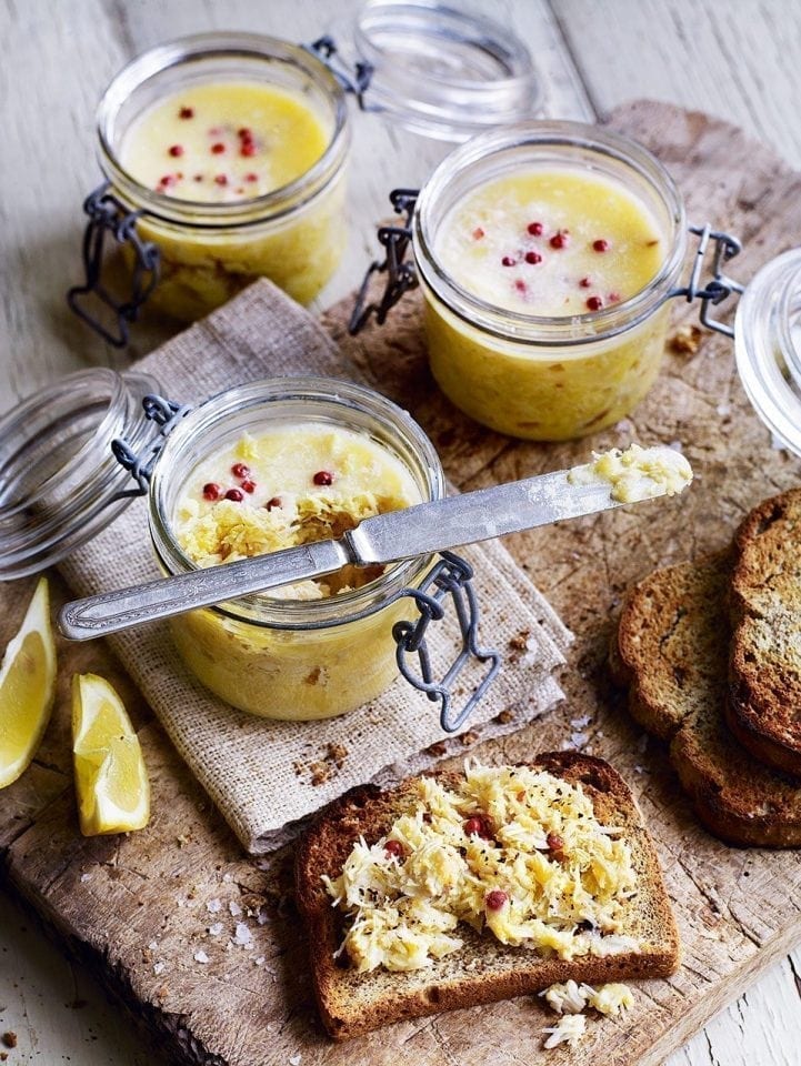 Curry spiced potted crab