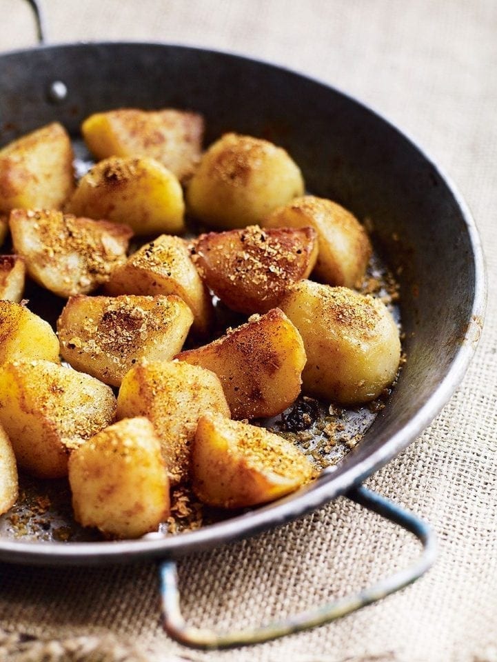 Curry spiced sautéed potatoes