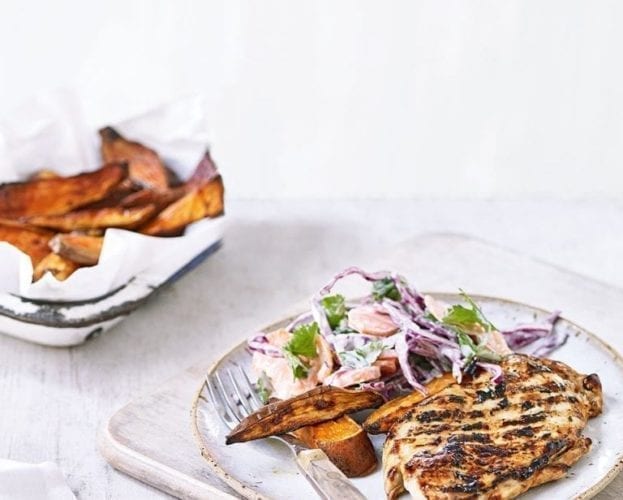 Teriyaki chicken with sesame vegetables