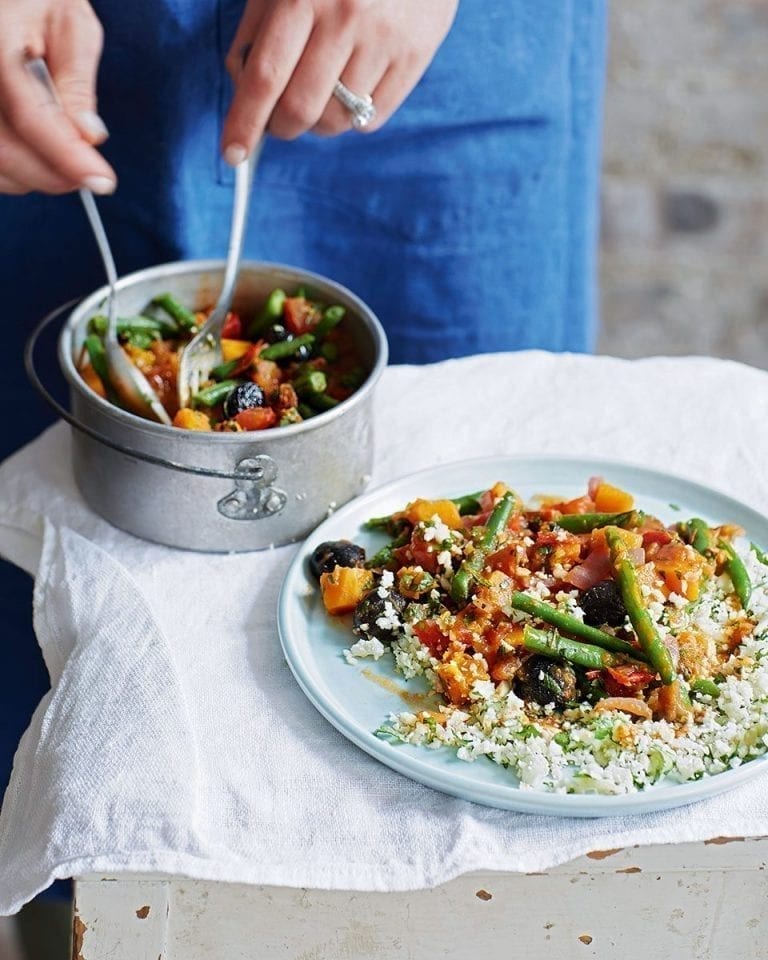 Natasha Corrett’s squash tagine and cauli ‘couscous’