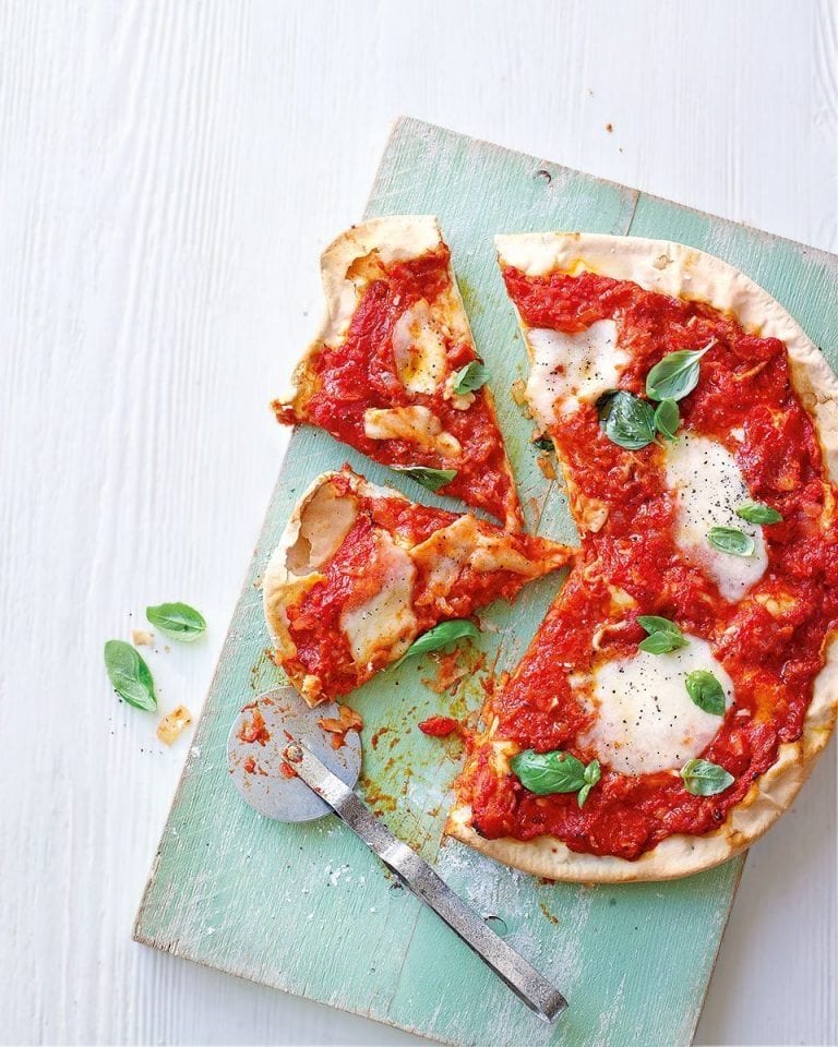 Lighter pizza margherita