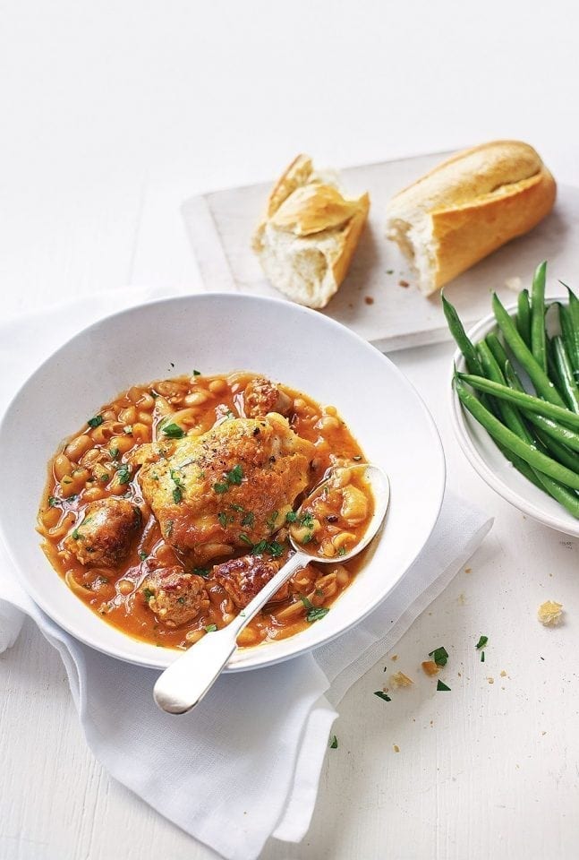 Easy chicken cassoulet with cannellini beans