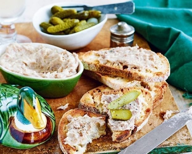 Pork and rabbit rillettes