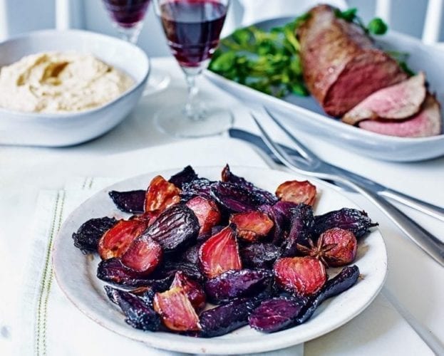 Soy-glazed baby beetroot