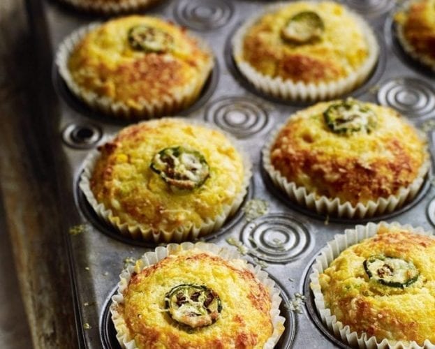 Cheddar and jalapeño muffins