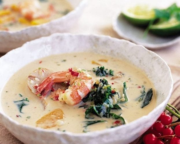 Thai prawn and squash soup