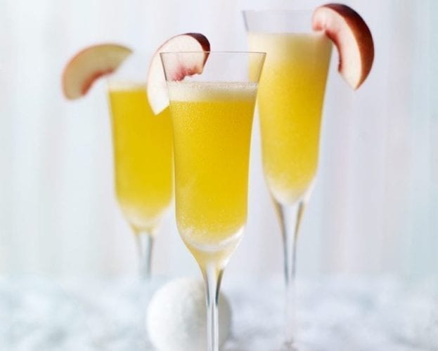 Boozy peach iced tea