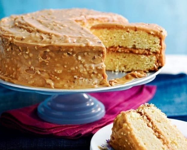 Mocha and hazelnut cake