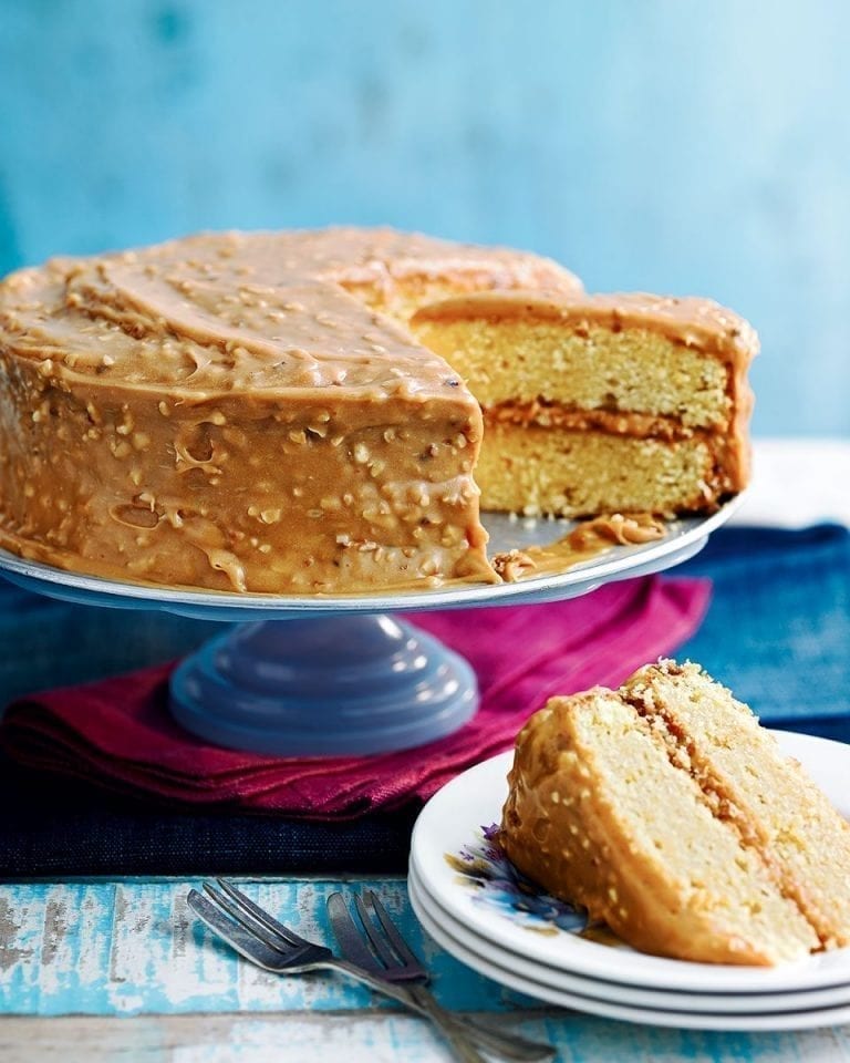 Hazelnut caramel cake