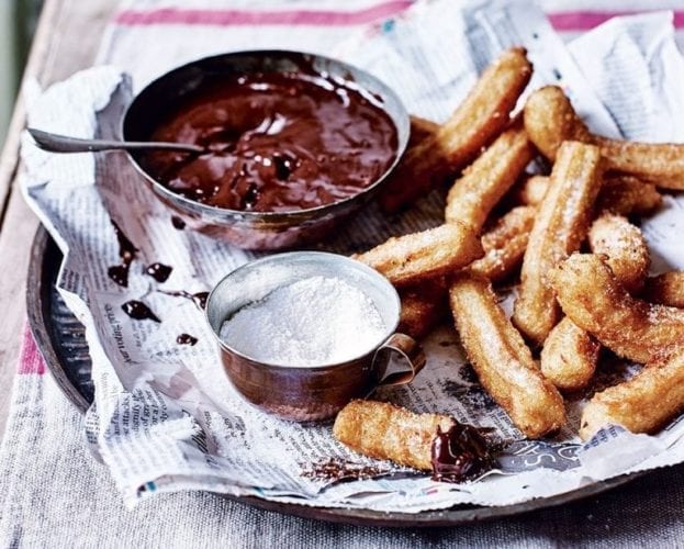 Churros with Nutella dip
