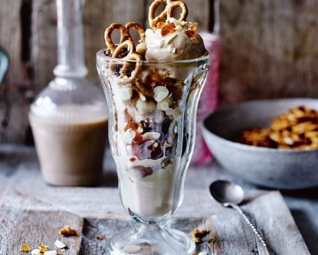 Irish cream sundae with Baileys