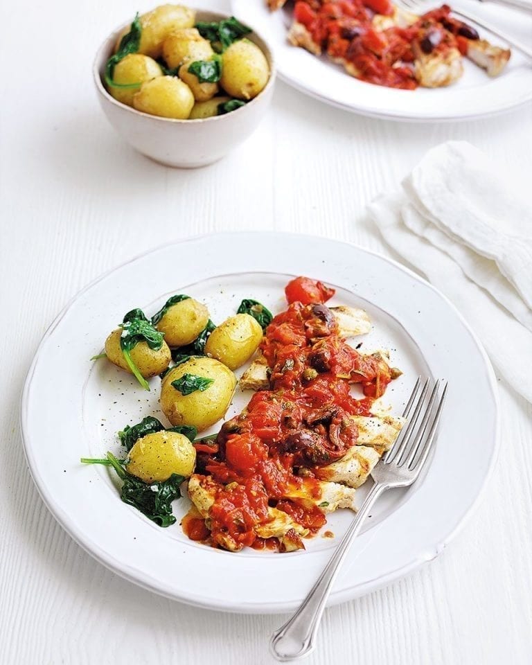 Healthy chicken arrabbiata