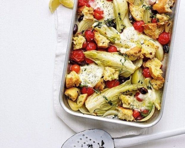 Fennel, chicory and lemon salad