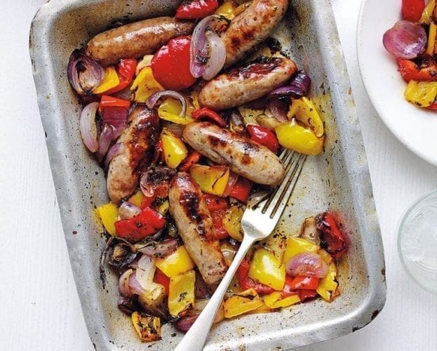 sausage and onion bake