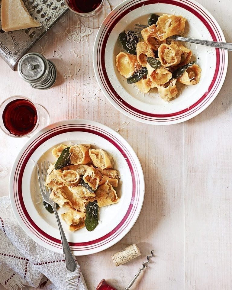 Fresh mushroom tortellini