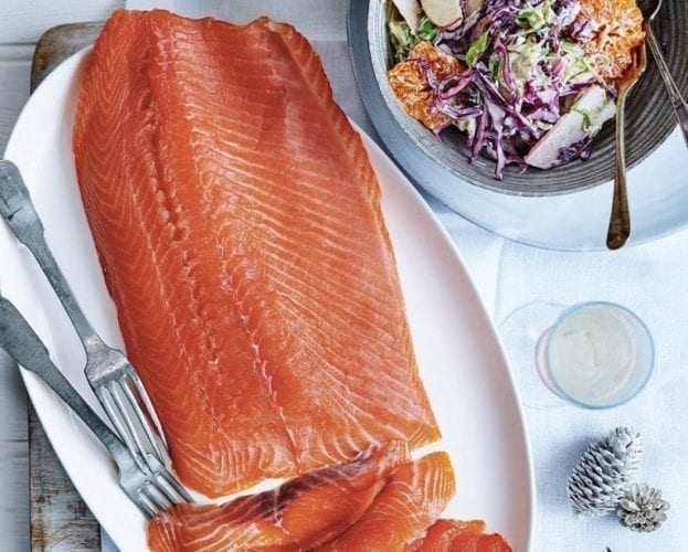 Brandy-cured salmon recipe by Nathan Outlaw