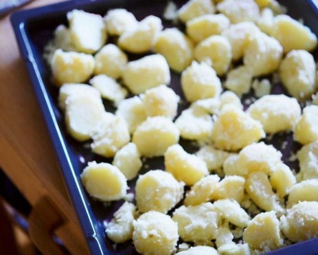 Freeze-ahead roast potatoes