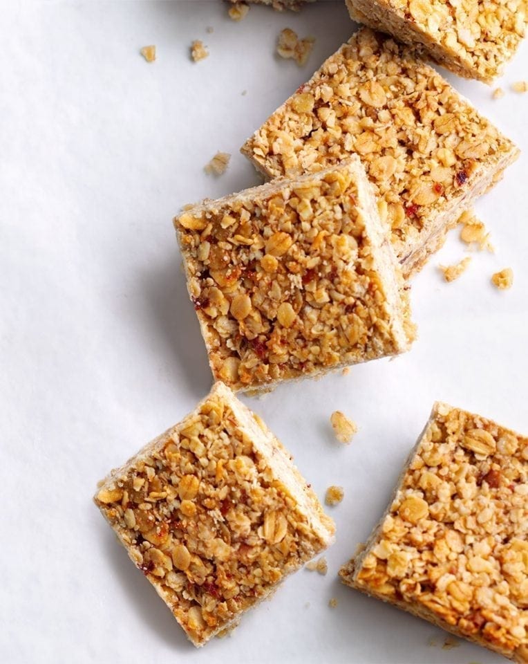 Healthier peanut butter flapjacks