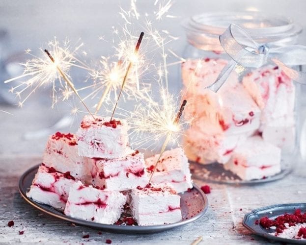 raspberry marshmallows
